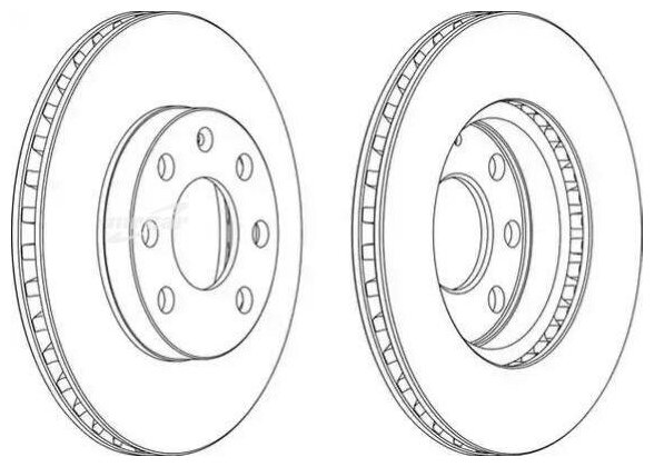 Диск Тормозной Chevrolet Lanos/Daewoo Nexia/Astra F/Corsa B/Vectra A Перед. Вент Ferodo арт. DDF151