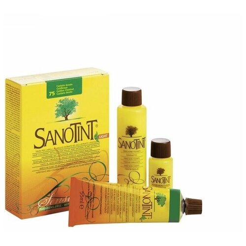 Краска для волос SanoTint Sensitive №75 Золотистый каштан, 125 мл