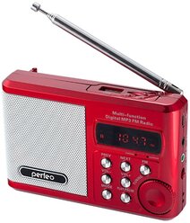 Радиоприемник Perfeo Sound Ranger PF-SV922, usb, microSD, УКВ, FM, цифровой - красный