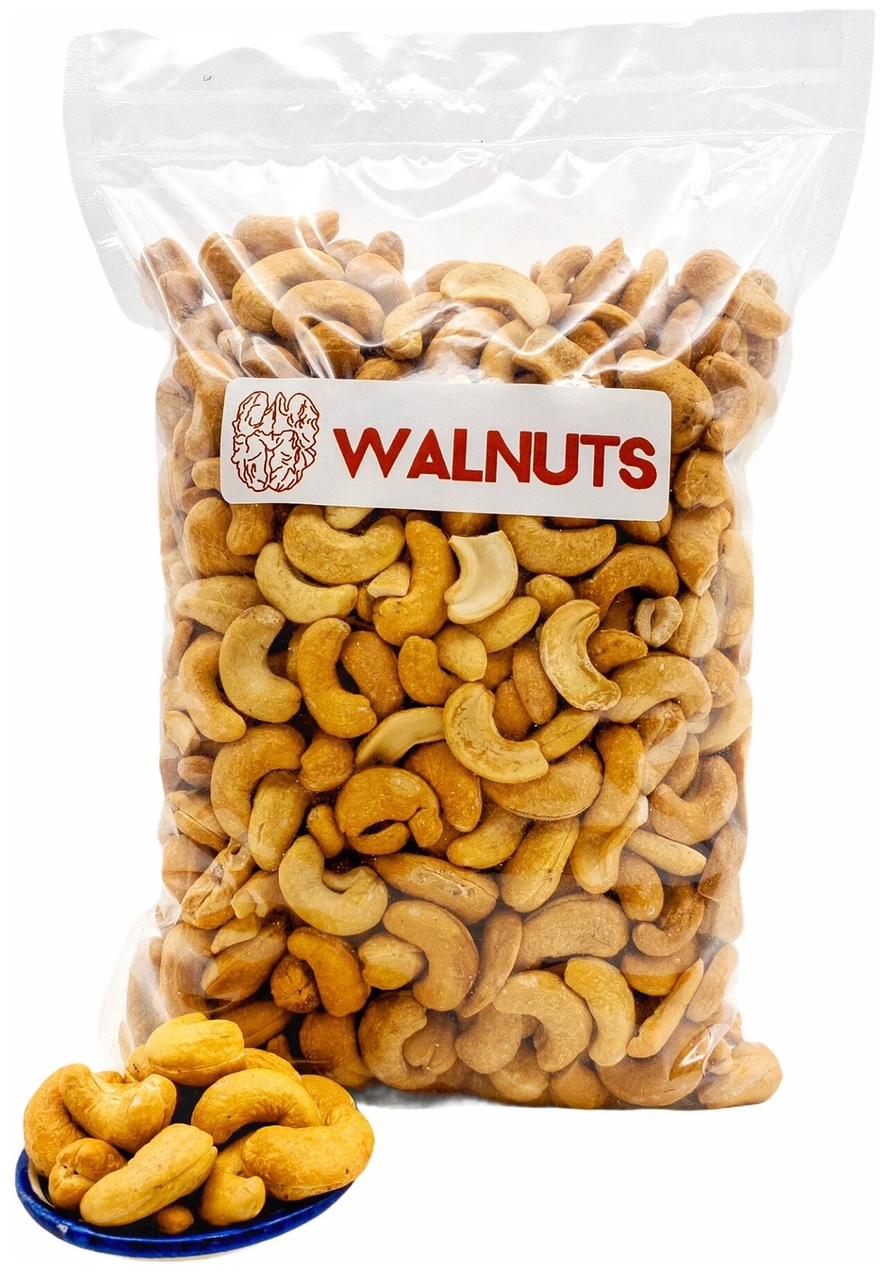 Кешью WALNUTS жареный крупный, 500 г - фотография № 1