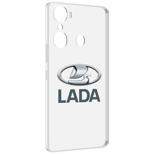 Чехол MyPads Lada-ваз-4 мужской для Infinix Hot 12 Pro задняя-панель-накладка-бампер