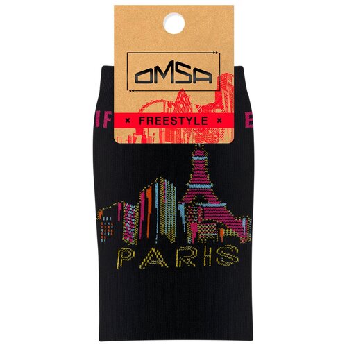 фото Omsa freestyle 612 (носки мужские, города) nero 45-47