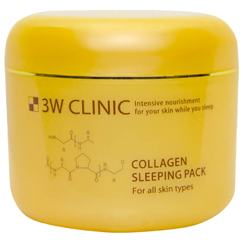 3W Clinic Маска для лица с коллагеном ночная - Collagen sleeping pack, 100мл ночная маска для лица с коллагеном collagen sleeping pack 100мл