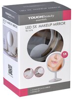 Зеркало косметическое настольное TouchBeauty TB-1677 с подсветкой белый