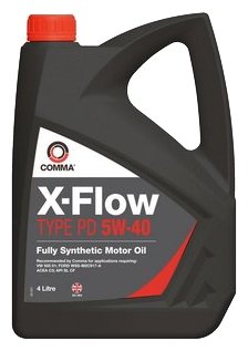 COMMA XFPD4L Масло моторное 5W40 COMMA 4л синтетика XFLOW TYPE PD