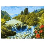 Menglei Картина по номерам ''Бурный поток'' 40x50 см (MG6094) - изображение