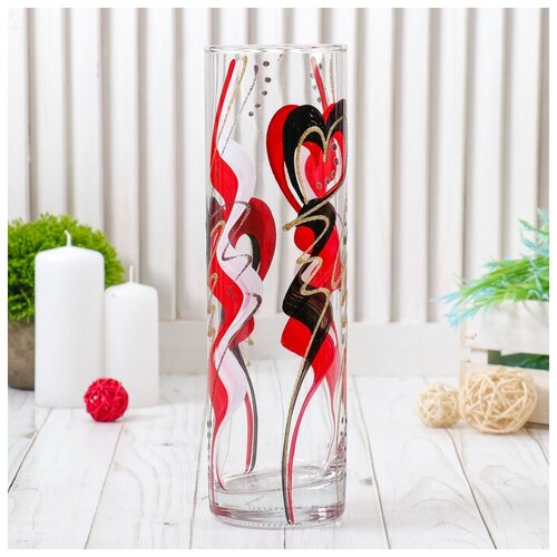 SUI Ваза Абстракция 1 цилиндр 7х26 см 1354₽