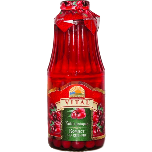 Компот из кизиля 1л упаковка 6шт VITAL