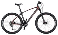 Горный (MTB) велосипед Author Modus 27.5 (2019) carbon matt/red/grey 16