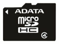 Фото Карта памяти ADATA microSDHC Class 4 8GB + SD adapter