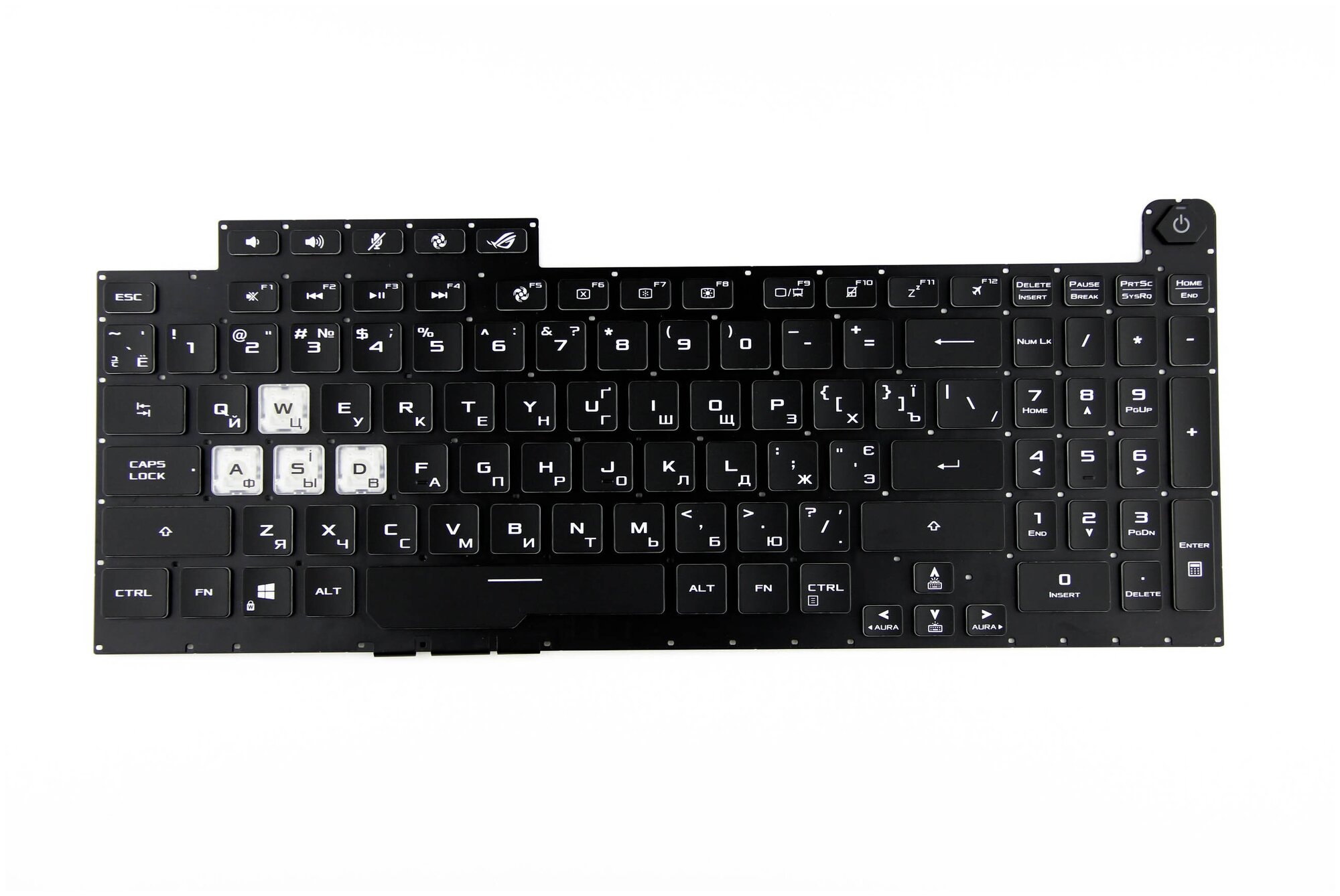 Клавиатура для Asus G731GV G731GU G731GW p/n V185061B, 0KNR0 661LBBE00