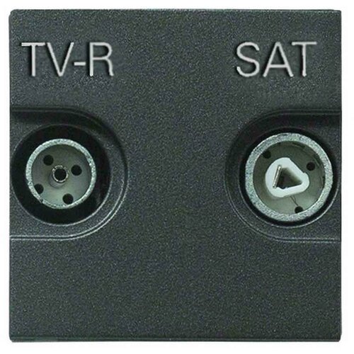 Розетка ABB 2CLA225170N1801 Zenit розетка tv r sat оконечная abb zenit серебро 2cla225170n1301