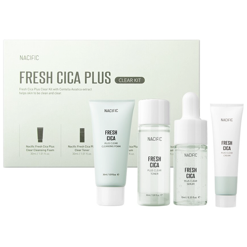 Набор уходовых средств с центеллой азиатской Nacific Fresh Cica Plus Clear KIT