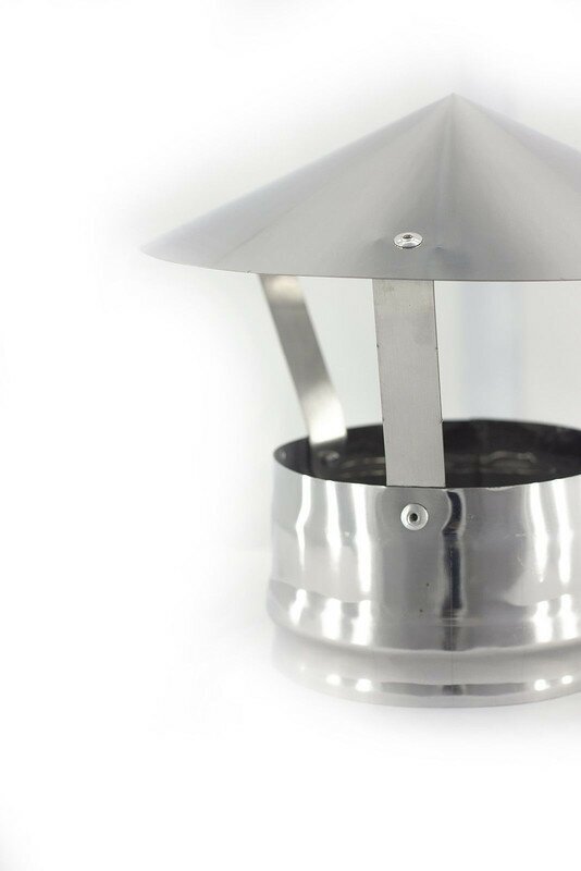 Зонт на трубу дымохода СТМ, диаметр 180 мм, 0,5 мм, нержавеющая сталь - фотография № 3