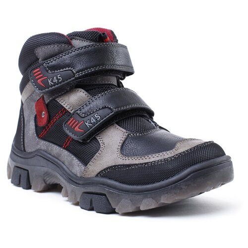 фото Ботинки playtoday размер 30, темно-серый/серый/светло-серый