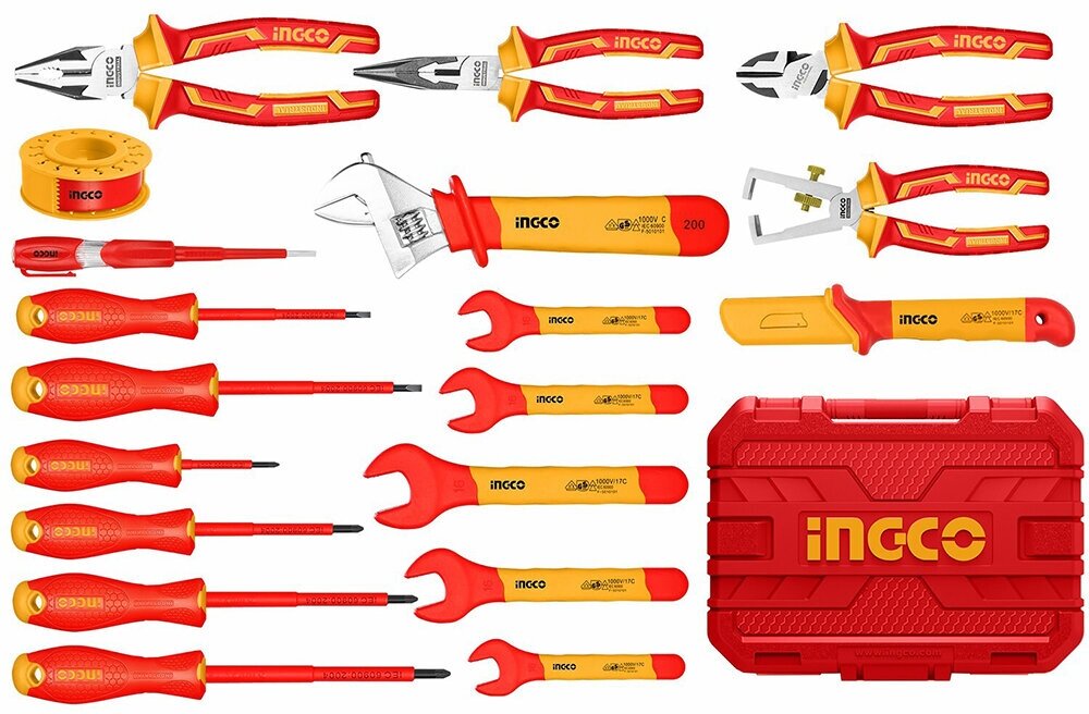 Набор инструментов INGCO HKITH1901, 19 предметов