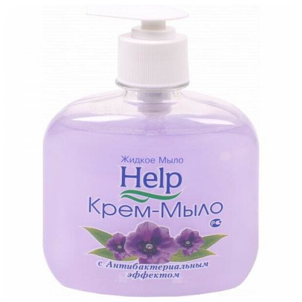 фото Жидкое мыло Help с антибактериальным эффектом, с дозатором, 300 г