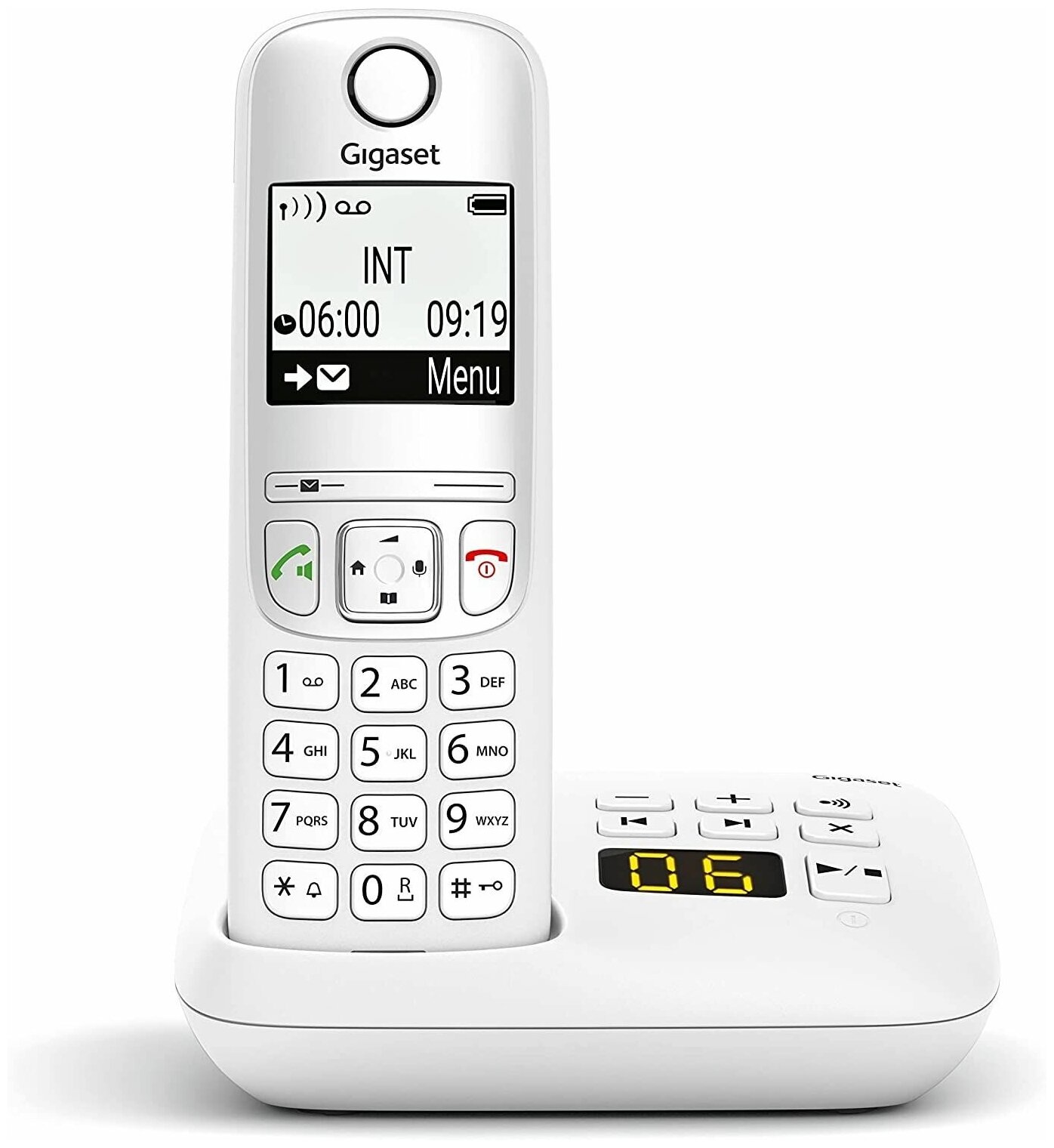 Радиотелефон DECT Gigaset A690A White / телефон домашний беспроводной