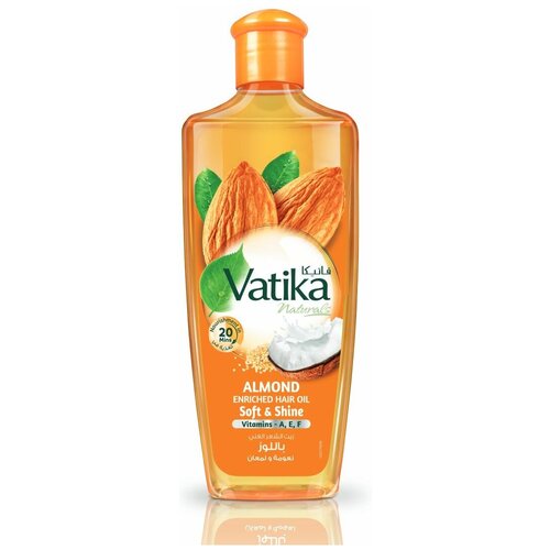 Dabur Vatika миндаль Масло для волос, мягкость и сияние 200 мл./ALMOND Enriched Hair Oil/Ватика,Дабур,200 мл./