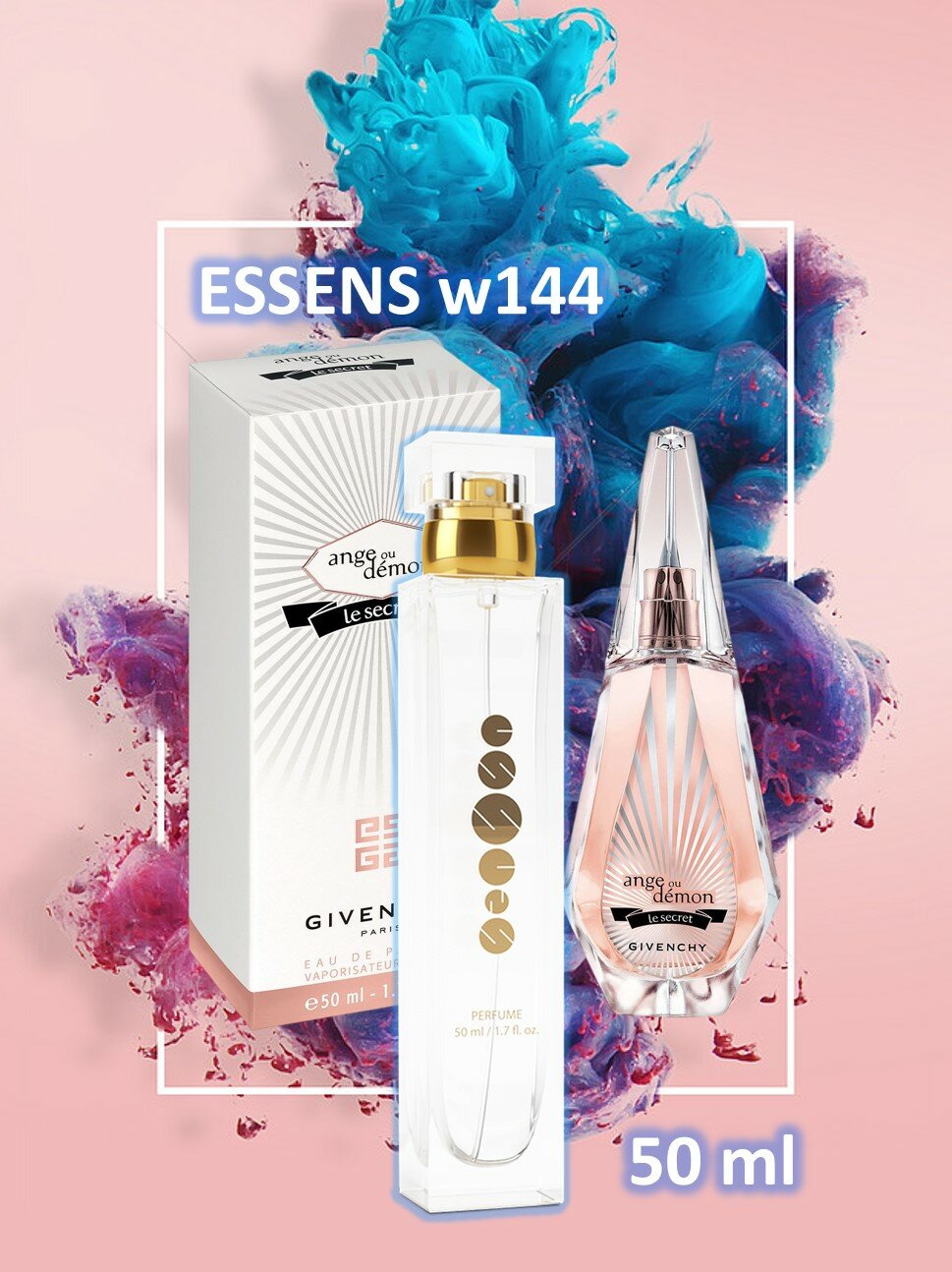 Духи Essens w144, для женщин в стилистике Ange ou Demon le Secret , номерные духи, классическая коллекция, 50 мл