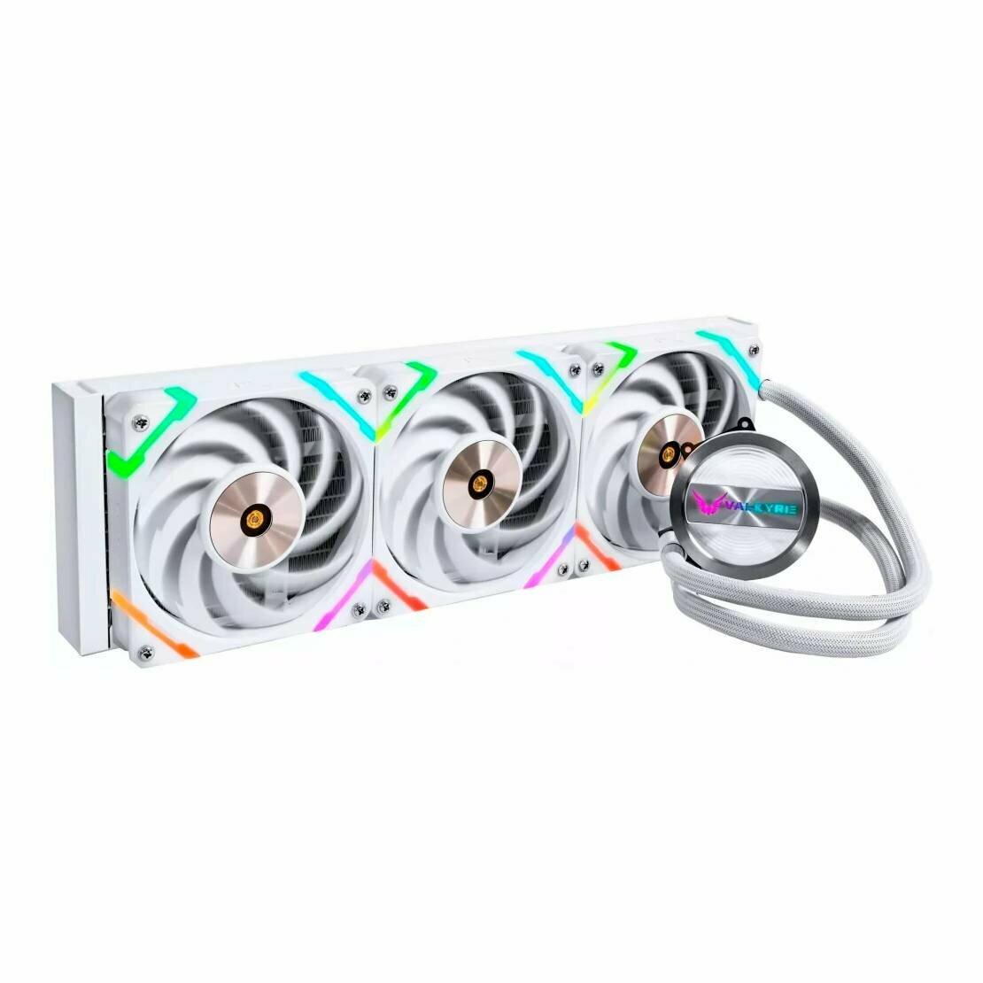 Система водяного охлаждения Valkyrie Dragonfang 360 (HW GL360W) белый