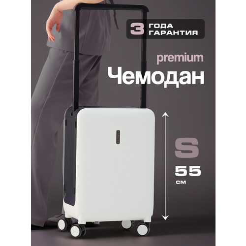 Чемодан PASELDO, 38 л, размер S+, сиреневый