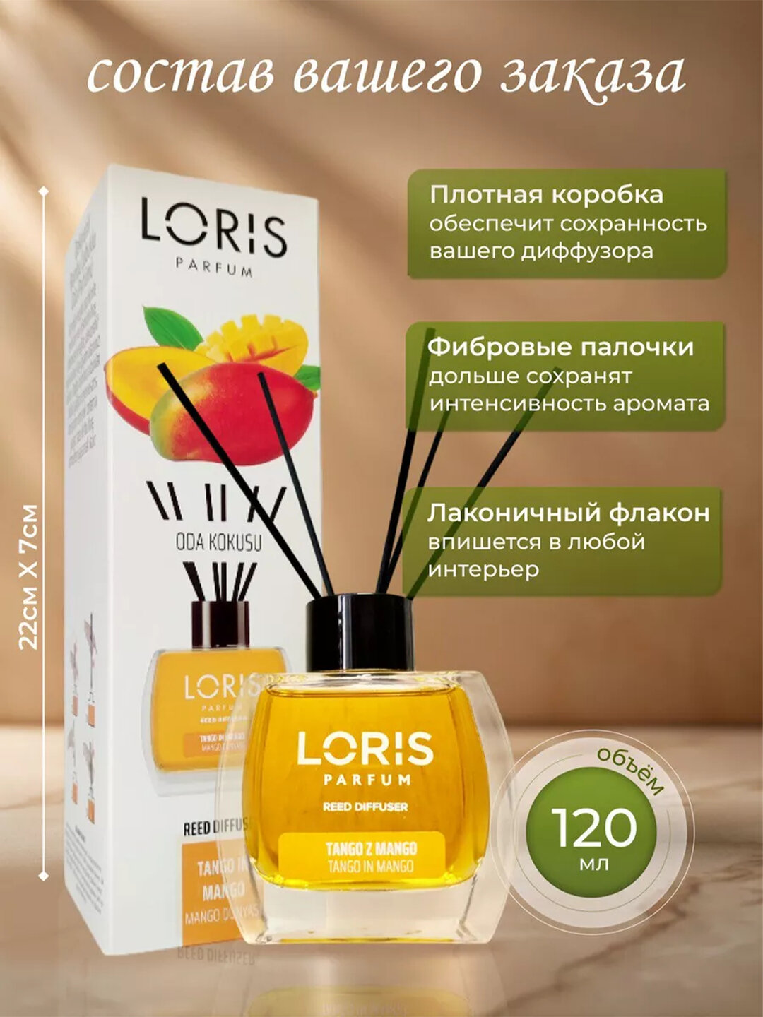 Аромадиффузор Loris Parfum, для дома/офиса/магазина/автомобиля, 120мл — фото 1