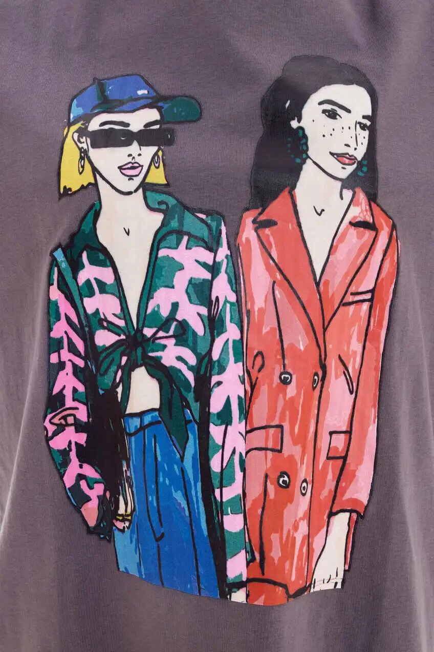 Футболка Selfie, размер S, серый — фото 1