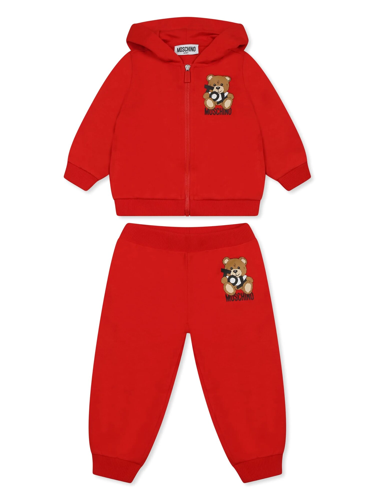 Костюм спортивный MOSCHINO Teddy Bear, размер 3 года, красный