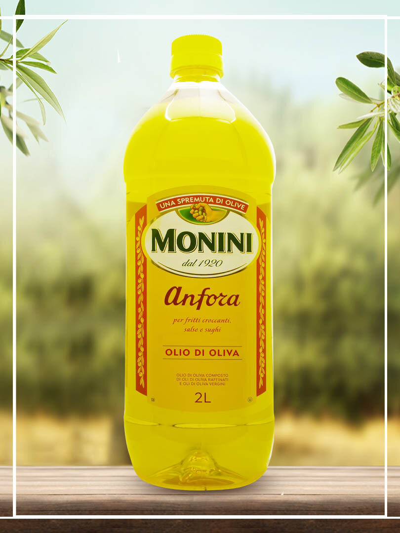 Оливковое масло Monini "Anfora" рафинированное, для жарки, 2 л — фото 1