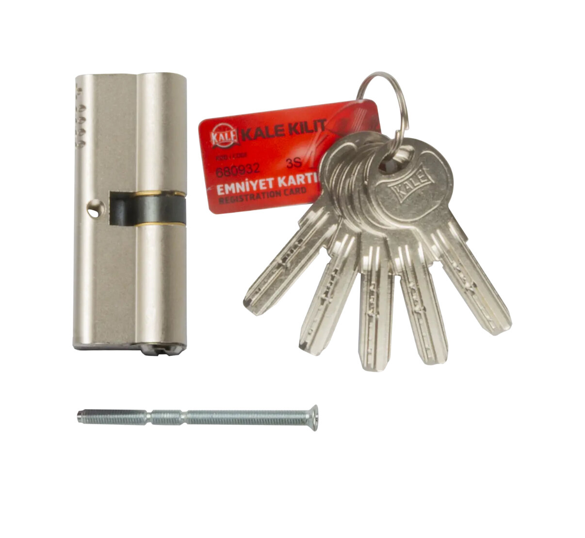 Механизм цилиндровый kale kilit 164 obs sne/100 40+10+50 никель 5кл