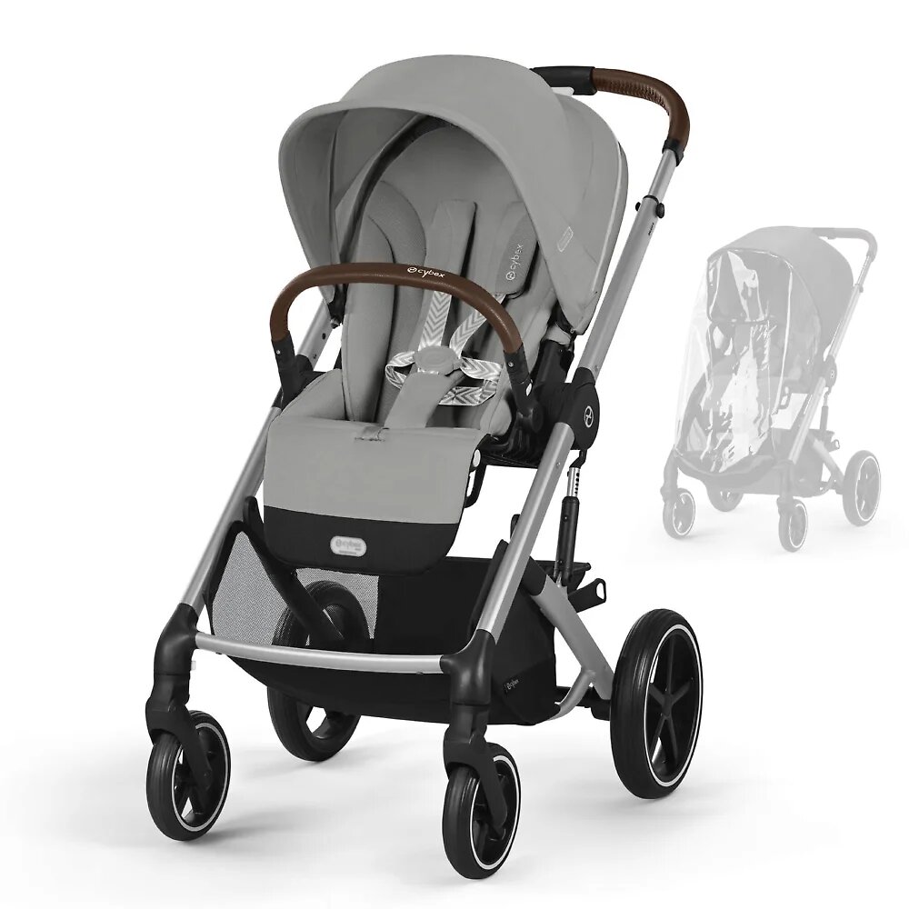 Прогулочная коляска Cybex Balios S Lux, цвет Stone Grey SLV RC / 2025 (Серый), артикул производителя 524002459