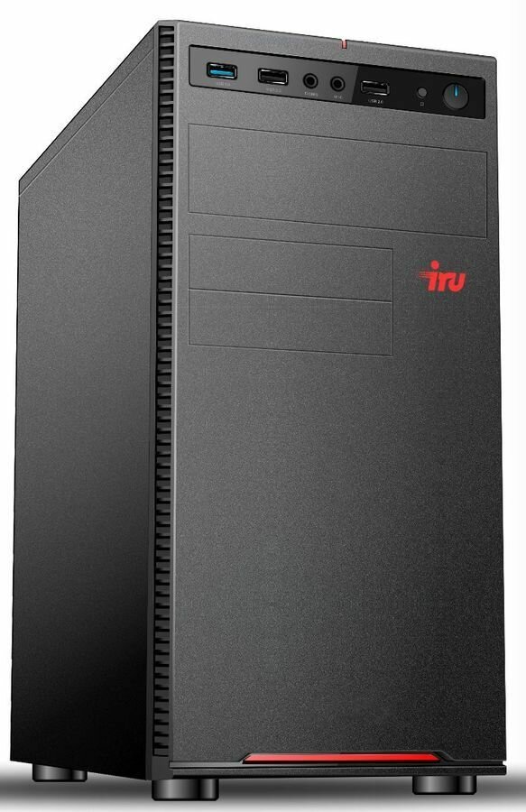 ПК iRU Home 310H5SE (1788615) черный - Intel Core i5 11400, ядра: 6 х 2.6 ГГц, 16 ГБ DDR4, Intel UHD Graphics 730, SSD 240 ГБ, Free DOS