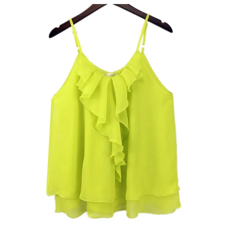 Топ ASYABUYKAL размер M светло-желтый