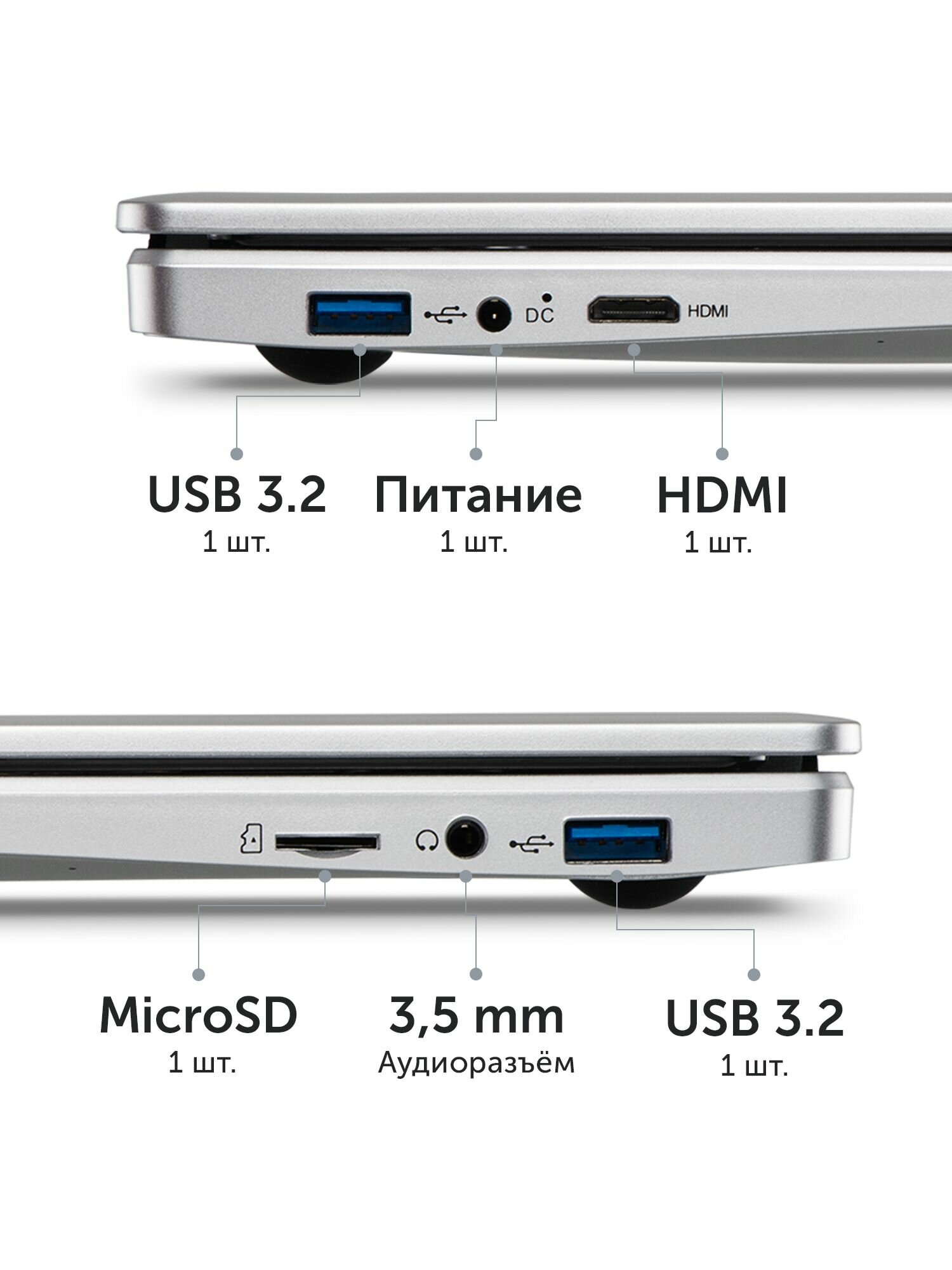 Ноутбук Azerty AZ-1509 (15.6" IPS 1920x1080, Intel N5095 4x2.0GHz, 16Gb DDR4, 256Gb SSD) — фото 1