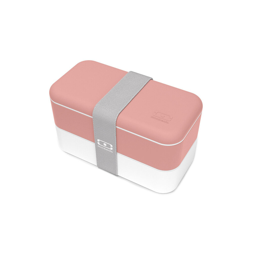 Пластиковый ланч-бокс MB Original Pink Flamingo, 18.5 см, розовый/белый, серия Ланч-боксы, Monbento, 11010022