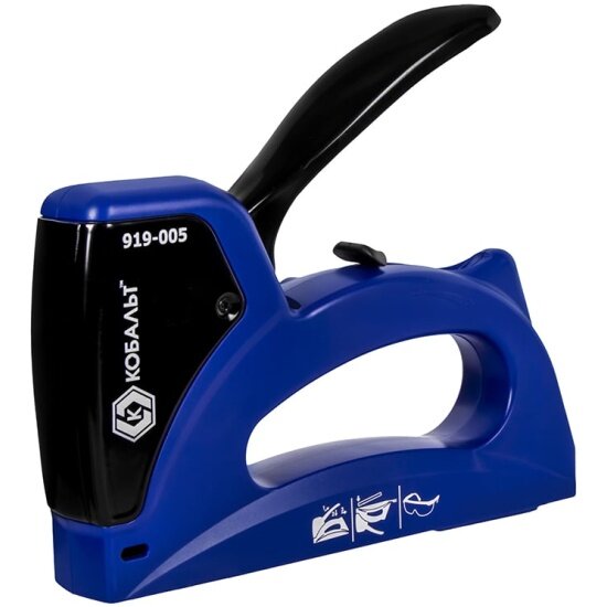 Степлер механический Кобальт скобы 6-14 мм тип 53 корпус из АВС-пластика мет. крышка регулятор удара индикатор перезарядки (919-005)