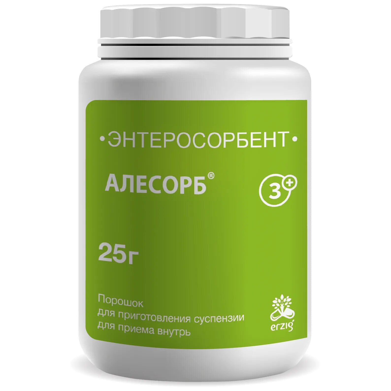 Алесорб энтеросорбент (3+) пор. 25г