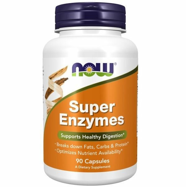 Нау Супер Ферменты NOW Super Enzymes 90 капс. для пищеварения