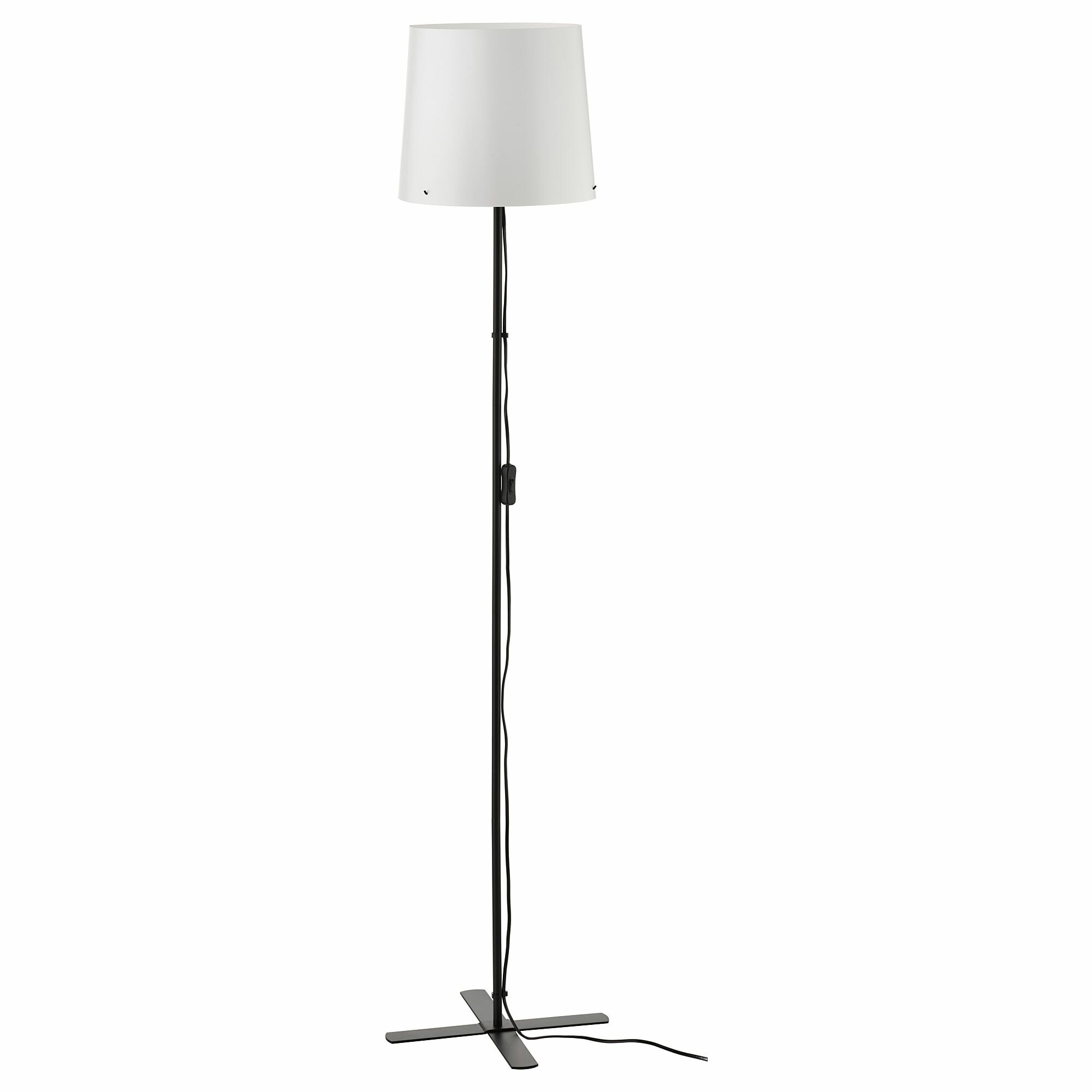 IKEA / икея BARLAST барласт торшер черно-белый 150 см