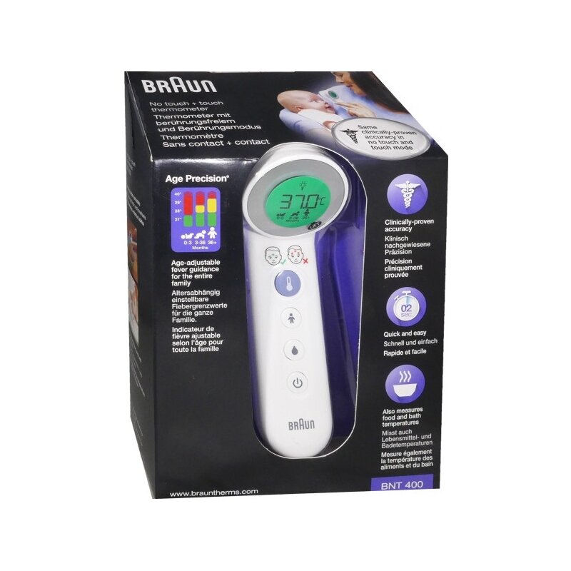 Термометры Инфракрасный термометр Braun BNT400WE