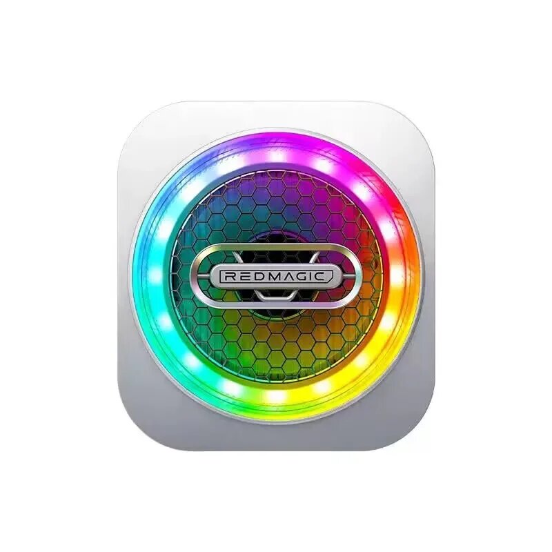 Redmagic Cooler 6 Pro Радиатор Магнитный вентилятор Кулер 30 Вт VC Жидкостное охлаждение RGB LED AI Контроль температуры для планшетного мобильного телефона, add back clip — фото 1