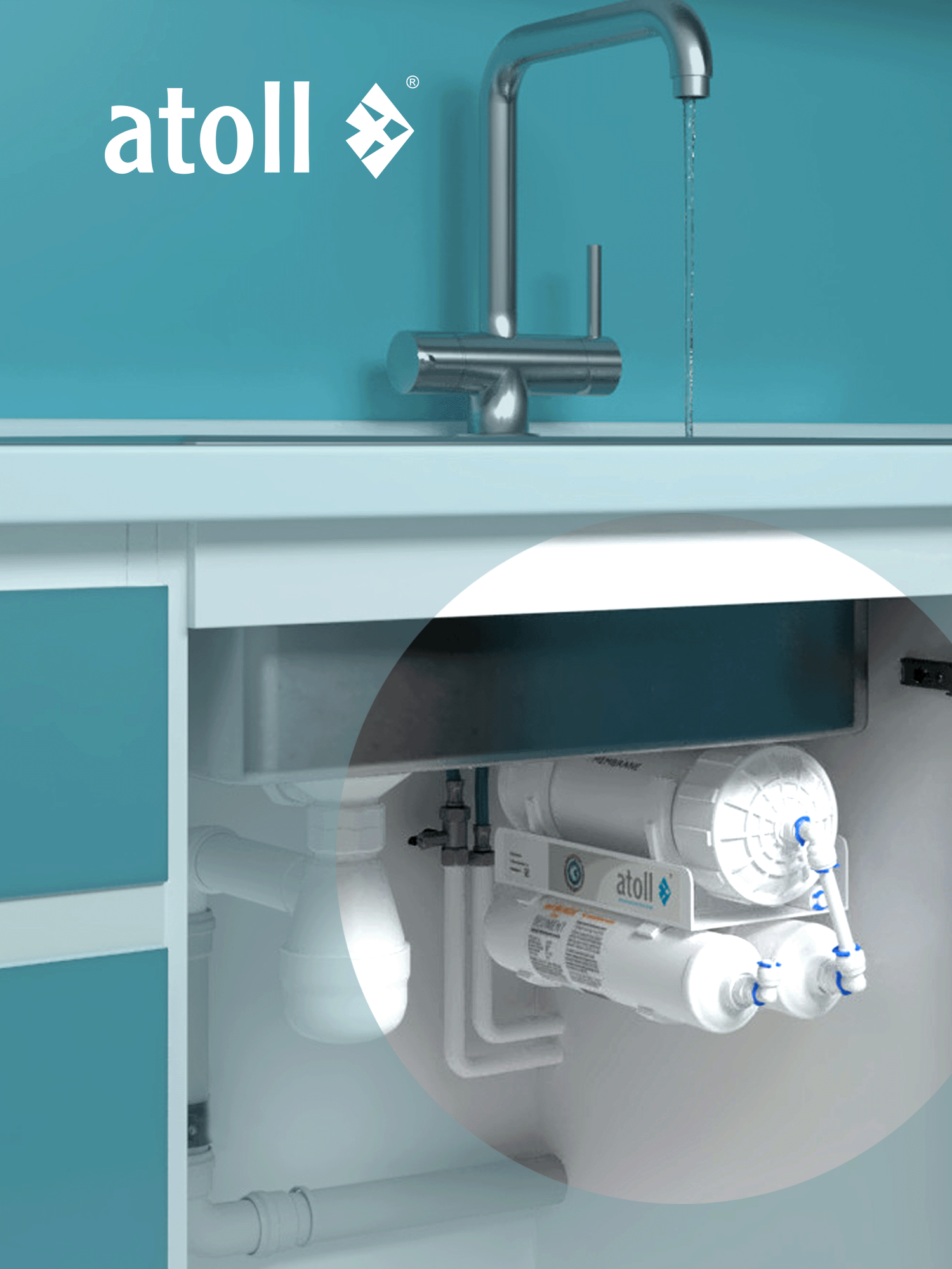 Прямоточная система обратного осмоса atoll Shuttle A-3500 STDA