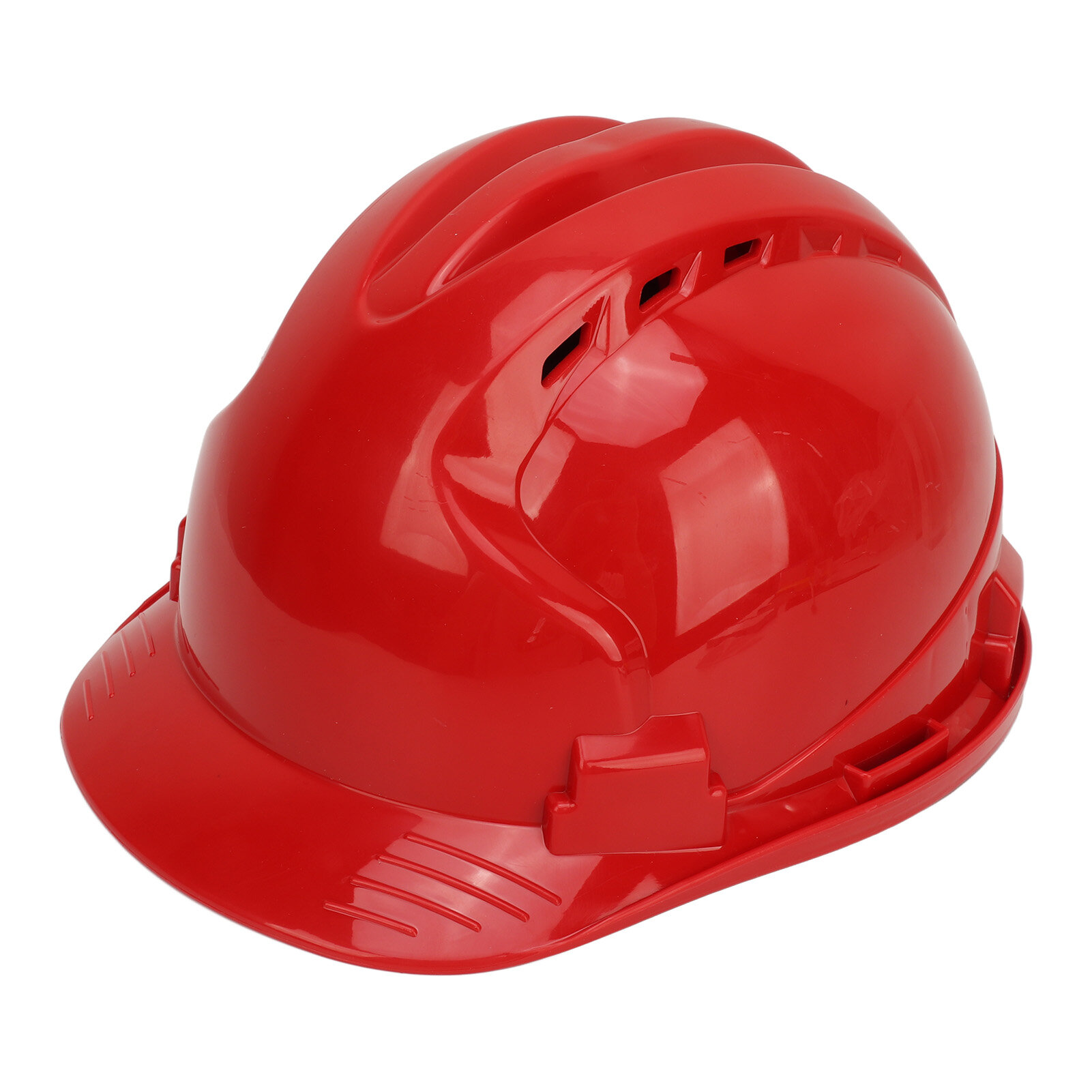 Защитная каска из АБС-пластика ударопрочная дышащая для строительных работ красная