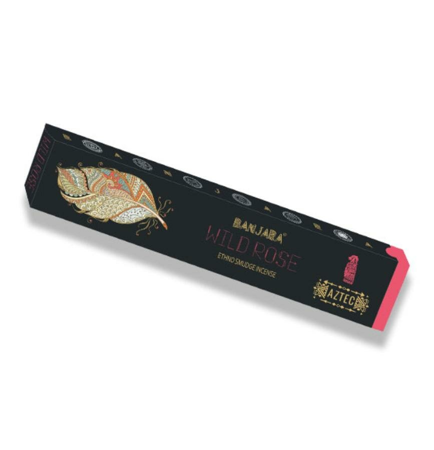 Aztec WILD ROSE Ethno-tribal Smudge Incense Banjara (Ацтек дикая роза этно-племенные благовония Банджара) 15 г.