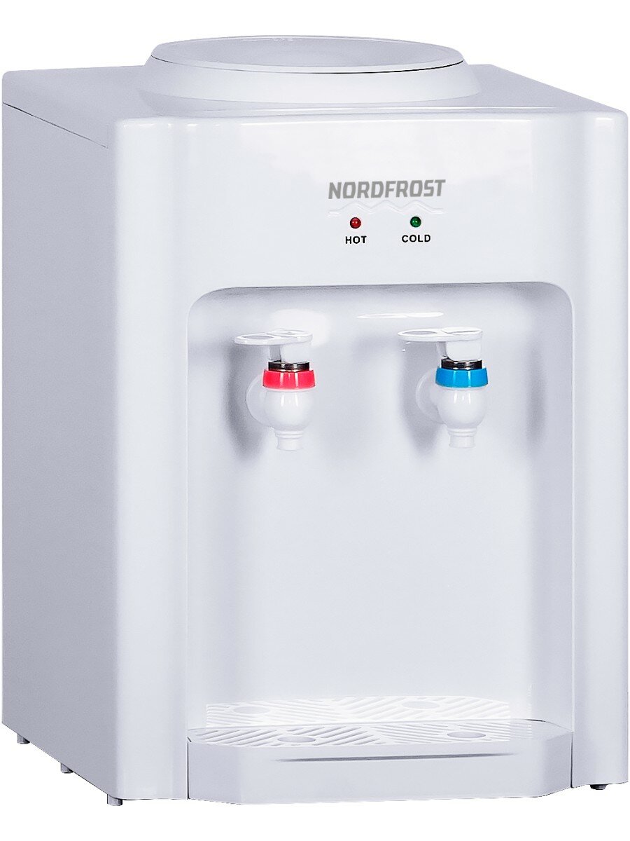 Настольный кулер для воды NORDFROST D-11W с электронным охлаждением и нагревом, белый