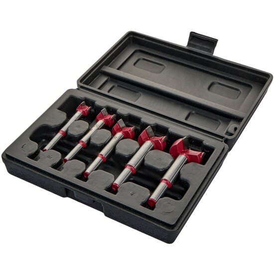 Metallica Набор сверл Форстнера тв. спл. Ultra 15/20/25/30/35 мм, по дереву, ДСП, МДФ, 5 шт, кейс