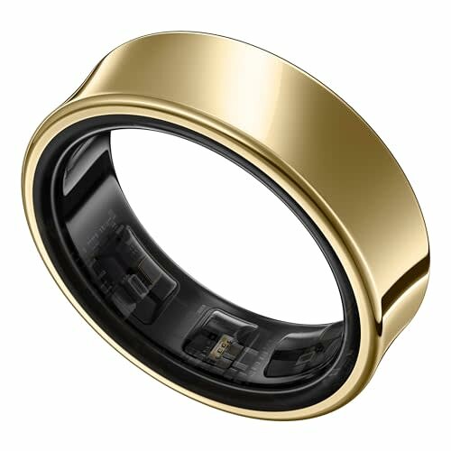 Умное Кольцо Samsung Galaxy Ring Titanium Gold, US10, акселерометр, ИК-датчик температуры, мониторинг пульса — фото 1