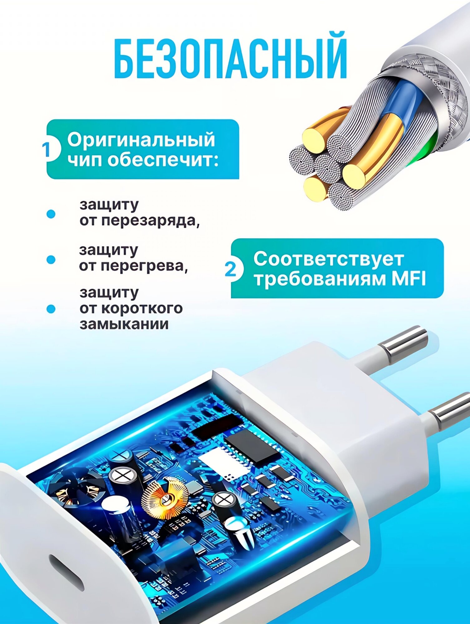 Блок питания / зарядка / зарядное устройство с разъемом Type-C — фото 1