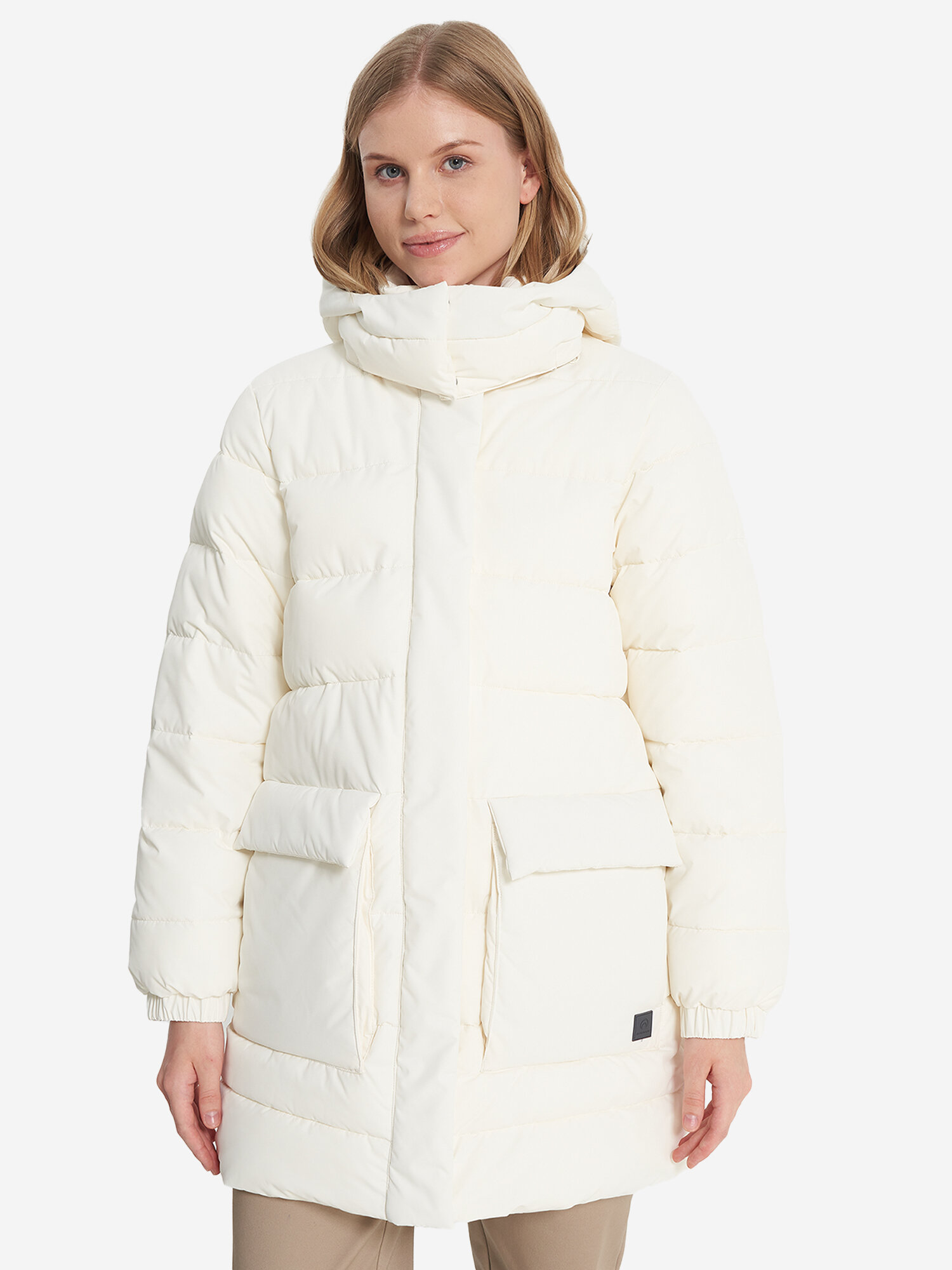 Пуховик OUTVENTURE, размер 50-52, кремовый — фото 1